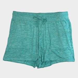 H Halston Studio Women’s Lagoon Space Dye Lounge Shorts Size Medium